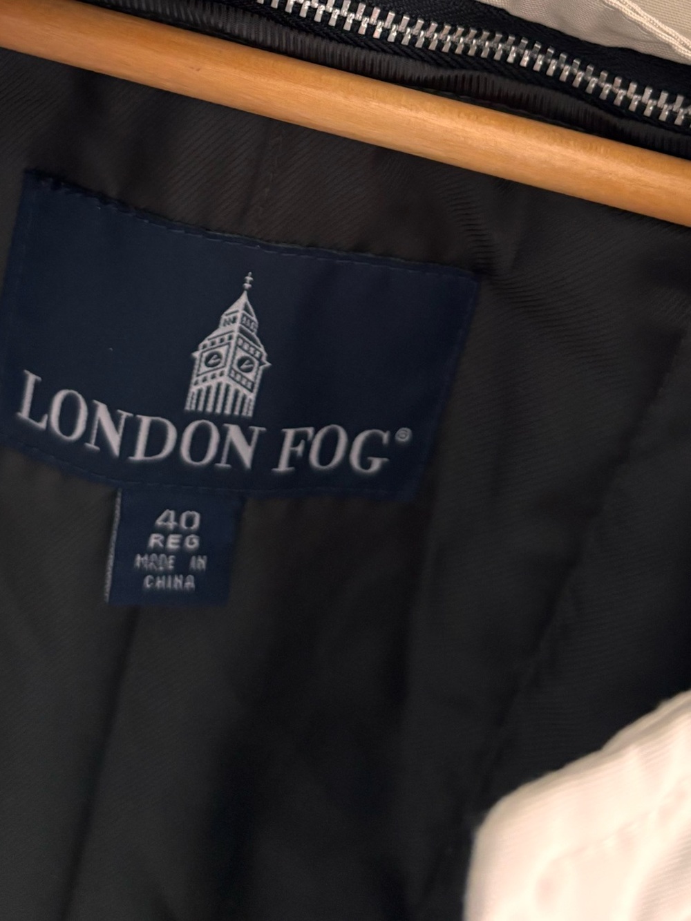 Vintage London Fog Trench Coat with Zip-Out Plaid Liner - Men's 40R
